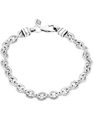 Twisted Cable Link Bracelet Sterling Silver 07.50 Inch Brc674