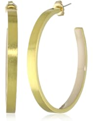 Dean Davidson "INNER BEAUTY" Gold with Blush Enamel Inner Beauty Hoop Earrings