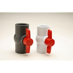 Buy 1 2 PVC Ball Valve (Gray Thread) by Red Flag now!