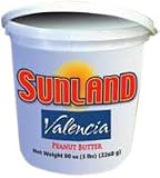 Sunland Old Fashioned Peanut Butter Creamy, Natural, 5-Pound PET Jars (Pack of 2)