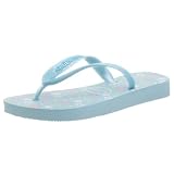 Havaianas Toddler/Little Kid Small Flowers Flip Flop,Light Blue,23-24 BR (US Toddler 8 M)