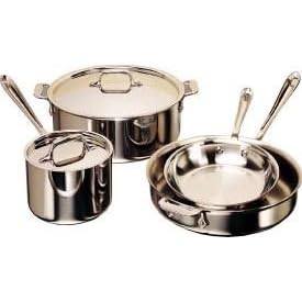 Click here to buy All Clad 6 Piece Stainless Steel Cookware Set 5000 6 by All-Clad.