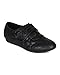 Nature Breeze Women Leatherette Round Toe Quilted Velcro Sneaker CA74 - Black Leatherette