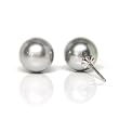 HinsonGayle 10.0-10.5mm Silver Cultured Pearl Stud Earrings (Sterling Silver)