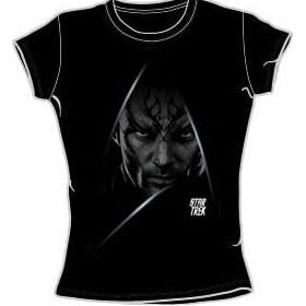 Star Trek 2009 Movie DARK NERO Juniors Size Fitted Girly Black T-shirt Tee
