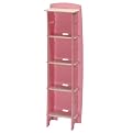 Kid's Bookcase - Pink/White