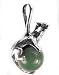 Sterling Silver Pet Ferret or Mink on Green Aventurine Pendant