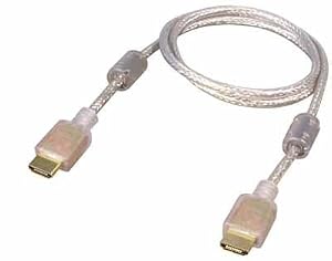 All4u Bc 198 Hdmi Cable (Hdmi Male 19p To Hdmi Male 19p, Hdmi 1.3b With Ferrite) 3m Transparent