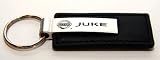 Nissan Juke Black Leather Official Licensed Keychain Key Fob Ring