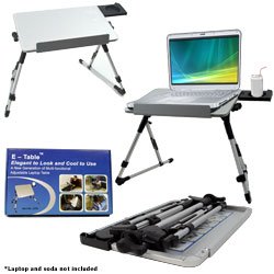 E-Table Portable Laptop Table - Home and Garden > Accessories