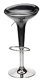 Winsome Spectrum AirLift Adjustable Stool, Black and Chrome