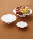 Medium Pastry/ Cheese Stand- White