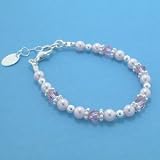Swarovski Crystal and Pearl Baby Bracelet
