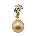 South Sea Golden Pearl Pendant with Diamonds in