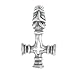 Nordic Thor's Hammer (Cross) Pendant in Sterling Silver for Men or Women, #8711