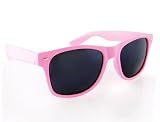 Classic Wayfarer Style Sunglasses - Light Pink