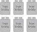 Making Memories Curling Tags 18/Package, Birthday