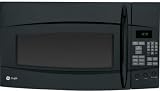 Profile Spacemaker Series 19 cu ft Over-the-Range Microwave Oven with 4-Speed Venting System Sensor Cooking 1 000 Cooking Watts and Steam Cook Button Black