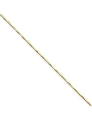 10k Yellow 20in Gold 1mm Box Necklace Chain. Metal Wt- 3.05g