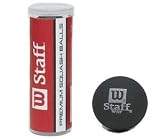 Wilson Staff Premium Squash Balls - 3 ball tube