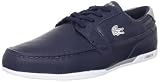 LACOSTE Dreyfus Leather Boat Style Sneaker Mens Shoes Blue Size 9