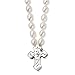 5-5.5mm FW Cultured Pearl/Diamond Accented Cross title=