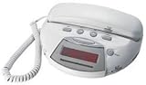 Northwestern Bell Corded Phone with AM/FM Clock Radio and Alarm (28501)