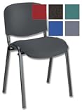 Trexus Stacking Chair with Seat W480xD450xH460mm Charcoal
