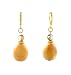 Earrings - E349 - Genuine Morocco Agate Gemstone and Fire Polished Glass Beads ~ Oval