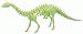 BULLYLAND 61225 - Bastelskelett, Brontosaurus