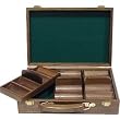WALNUT 300 Chip Capacity Case - WOOD - Casino Supplies > Chip Cases & Carousels > Polished Wood
