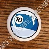 SPORTS RECREATION BILLIARDS POOL #10 BALL DRAWER PULLS KNOBS