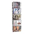 Buddy Products Wire Ware 5 Pocket Literature Rack, Letter Size, 3 x 40 x 13 Inches, Black (6304-4)