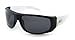 Filtrate Eyewear HALOGEN Sunglasses- Matte Black/White with Grey Polarized Lenses 00