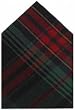 Durable Hand Woven 100% Cotton Green, Blue and Red Plaid Napkins 22x22 Inches Set of Six