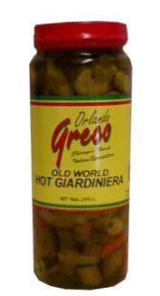 Giardiniera Hot (orlando greco) 16oz by parthenonfoods.com