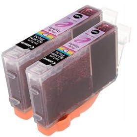 2-Pk Canon BCI-6PM Photo Magenta Ink Tank for S800
