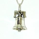 Liberty Bell Pendant With Chain