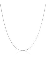 Klassics 10k White Gold .60mm Solid Diamond-Cut Snake Chain Necklace