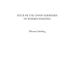 State of the Union Addresses of Warren Harding book cover
