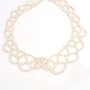 Fresh Water Pearl Embroidered Design Necklace, 16"