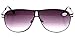SOOLALA Mens Moore Aviator Nearly Invisible Line Bifocal Sunglasses with Readers