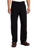 Carhartt Men's Flannel Lined Washed Duck Dungaree, Black, 32x32