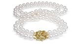 6x6.5mm AAA Quality Double Strand Japanese Akoya saltwater cultured pearl necklace 18 and 19