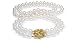 Jewelry : 8.5x9mm AAA Quality Double Strand Japanese Akoya saltwater cultured pearl necklace 15" and 16"