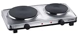 Zoom Produkt-Bild: Severin DK 1013 Doppelkochplatte, Edelstahl-geb&uuml;rstet / &Oslash; 150 mm: 1000 W / &Oslash; 185 mm: 1500 W