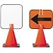 Plastic Clip-On Cone Sign - Blank