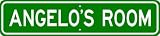 ANGELO ROOM SIGN - Personalized Gift Boy or Girl, Aluminum