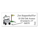 Pen at Hand White Golf Address Labels