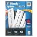 Custom Binder Spine Inserts, 3" Spine Width, 3 Inserts/Sheet, 5 Sheets/Pack AVE89109
